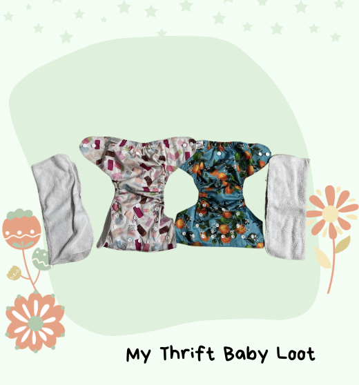 Like New Super bottom cloth diapers with inserts